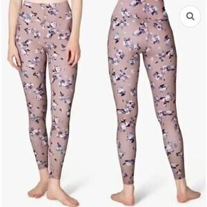 Beyond Yoga Pink Impressionest Floral Olympus High Waisted Midi Leggings Size XS